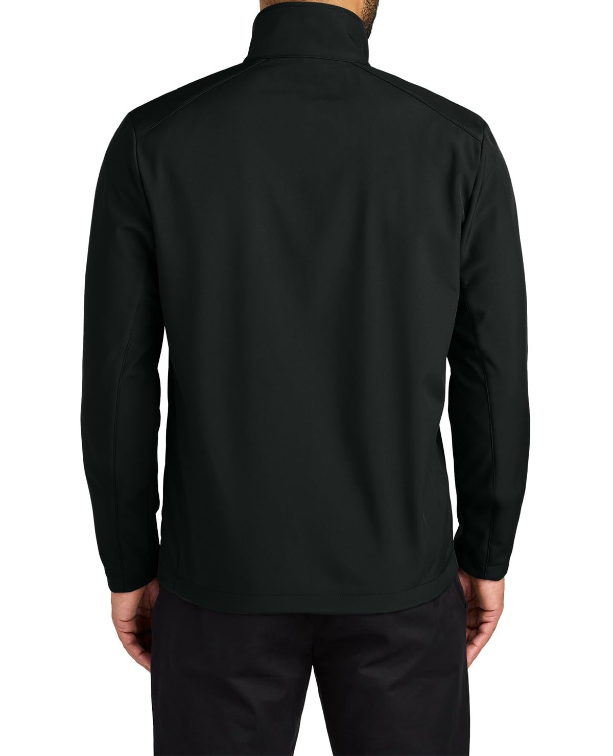 Security Gear Men's Water-Resistant Softshell Jacket with Fleece Lining, Windbreaker, Adjustable Cuffs for Outdoor Hiking
