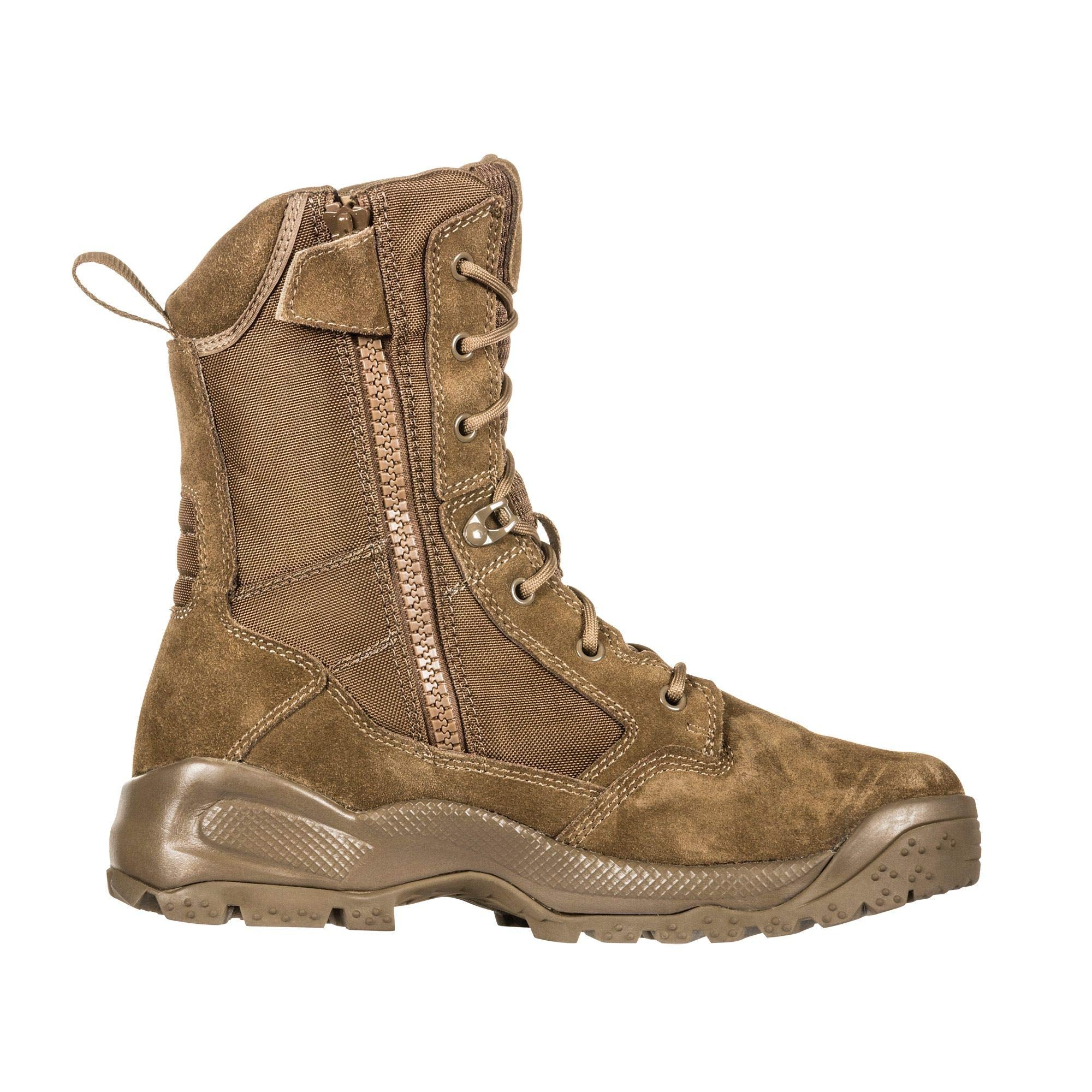 5.11 Tactical Men's A.T.A.C. 2.0 8-Inch Storm Boots, Ortholite Footbed, Slip-Resistant Outsole, Style 12392