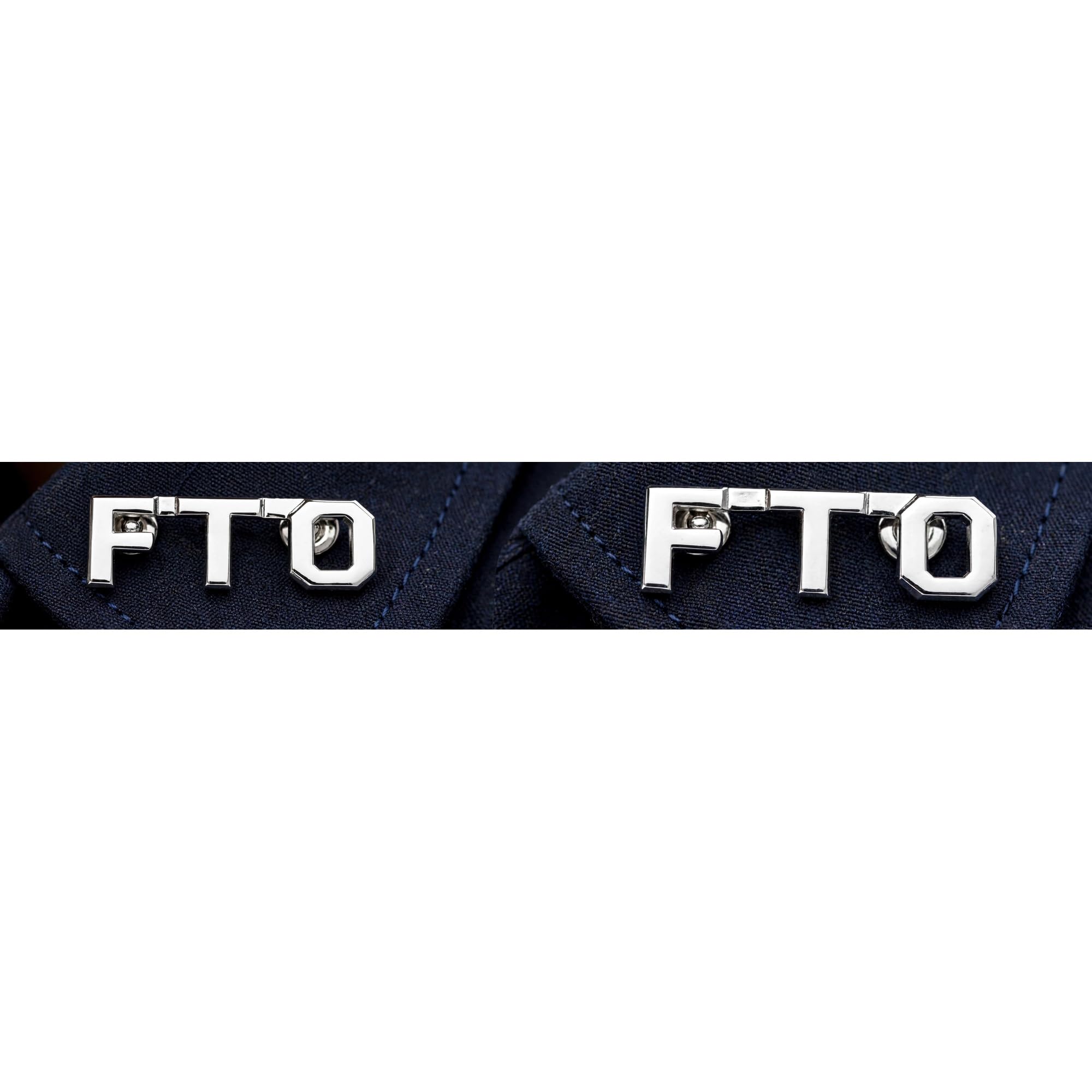 Law Enforcement Die Struck Letters, 2 Posts & Clutch Backs, Pairs 3/8" High, Standard Issue