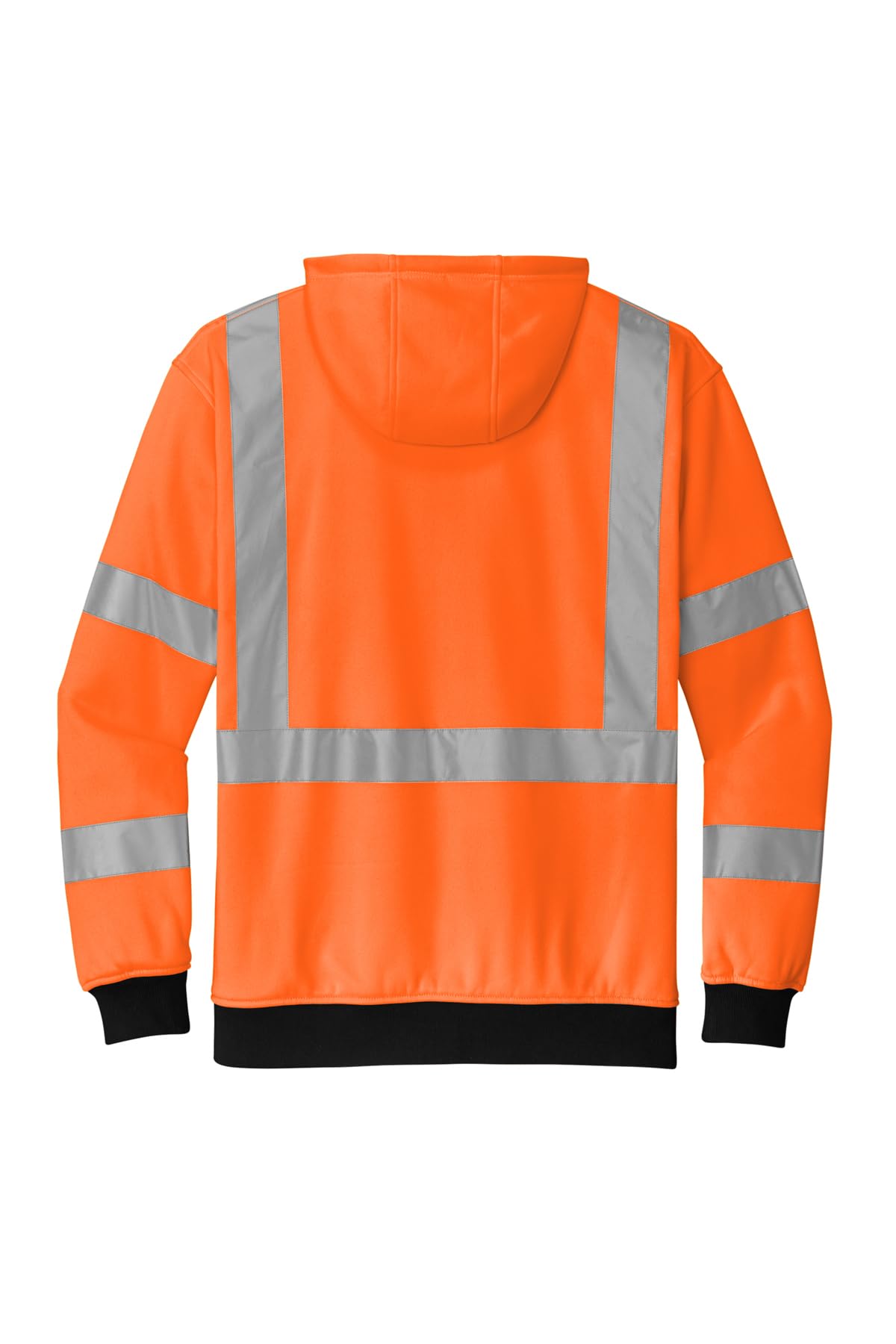 Security Gear  Men's High Visibility Safety Hoodie, Class 3 Reflective Zippered Hooded Sweatshirt,Hi-Vis Yellow Halloween