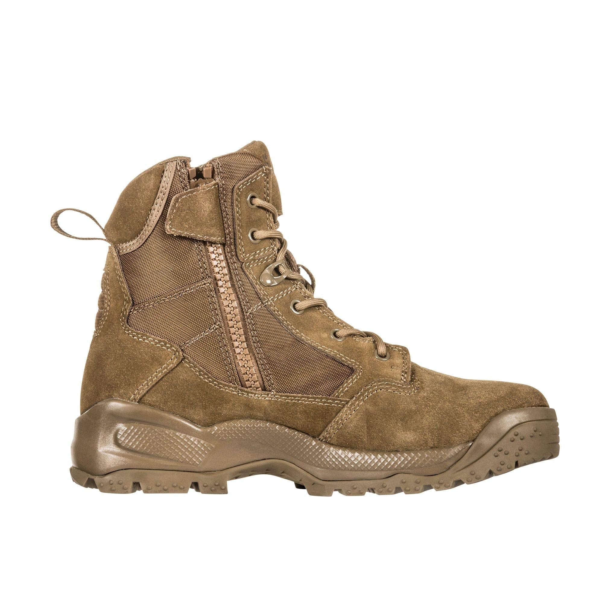 5.11 Tactical Men's A.T.A.C. 2.0 6" Side Zip Desert, Ortholite Achilles Cuff, Style 12395