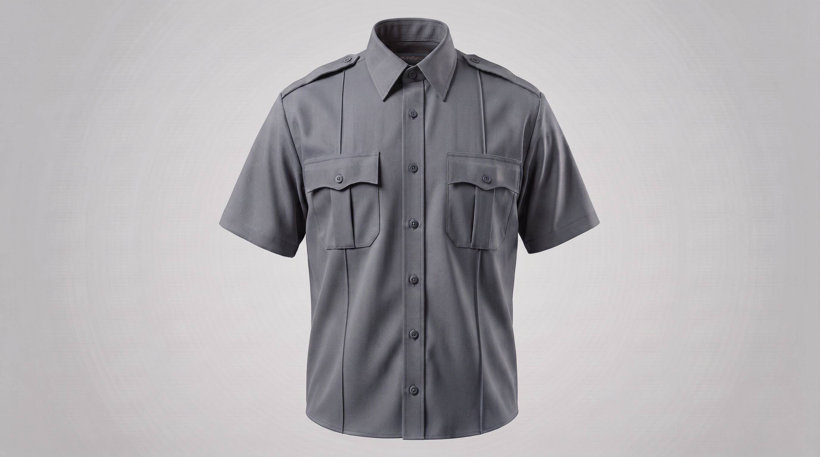 Polyester Short Sleeve Uniform Shirt