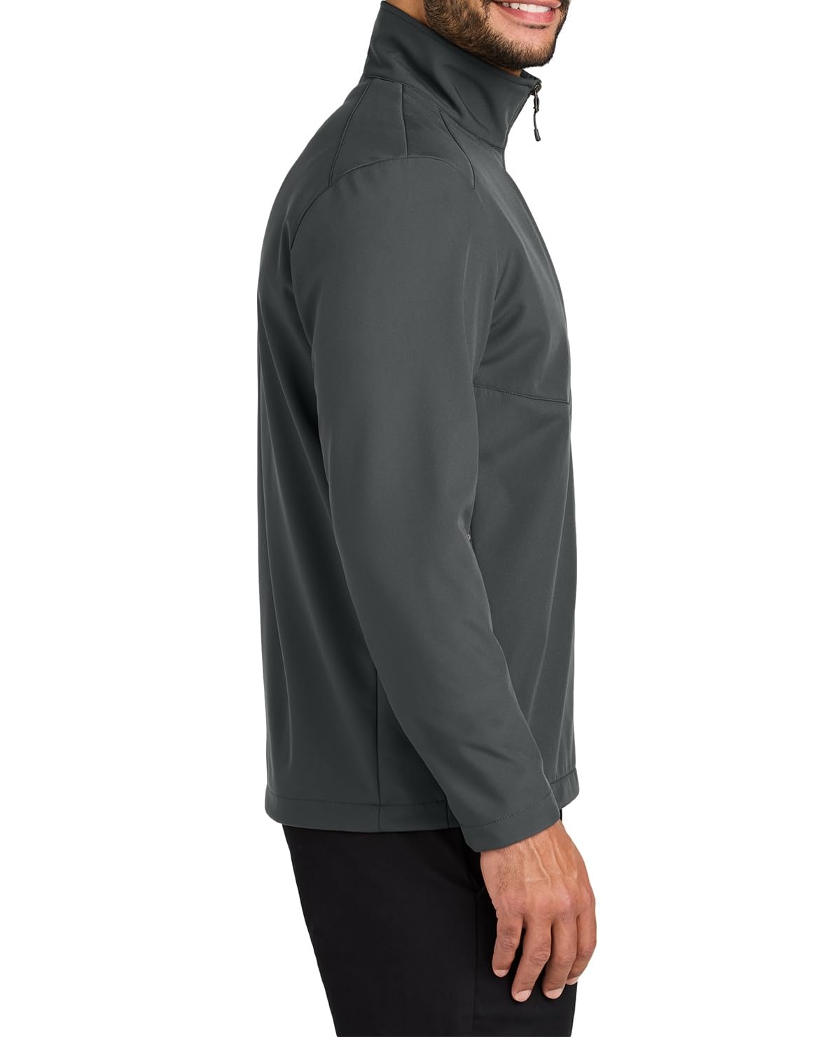Security Gear Men's Water-Resistant Softshell Jacket with Fleece Lining, Windbreaker, Adjustable Cuffs for Outdoor Hiking