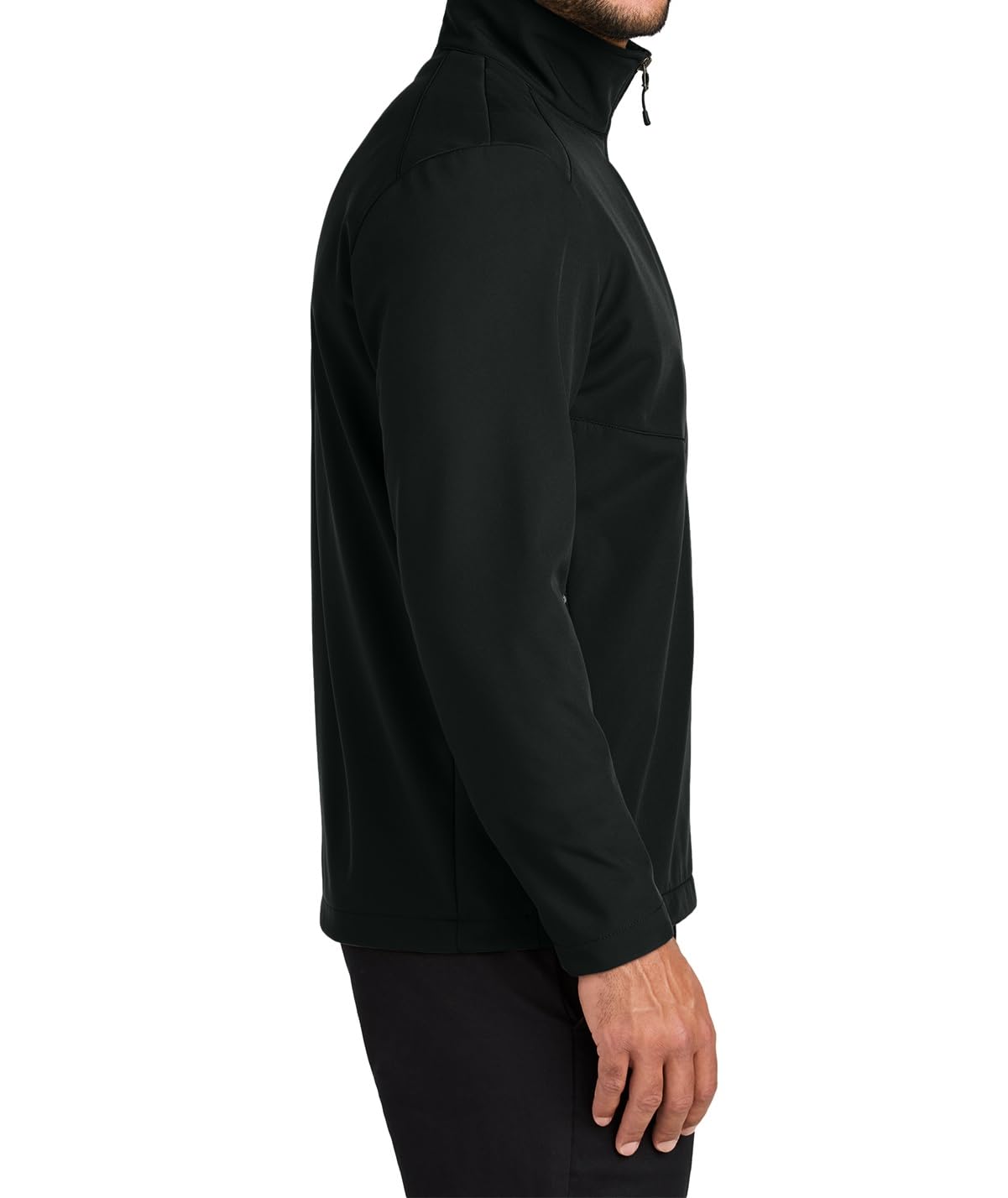 Security Gear Men's Water-Resistant Softshell Jacket with Fleece Lining, Windbreaker, Adjustable Cuffs for Outdoor Hiking