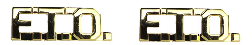 Law Enforcement Die Struck Letters, 2 Posts & Clutch Backs, Pairs 3/8" High, Standard Issue