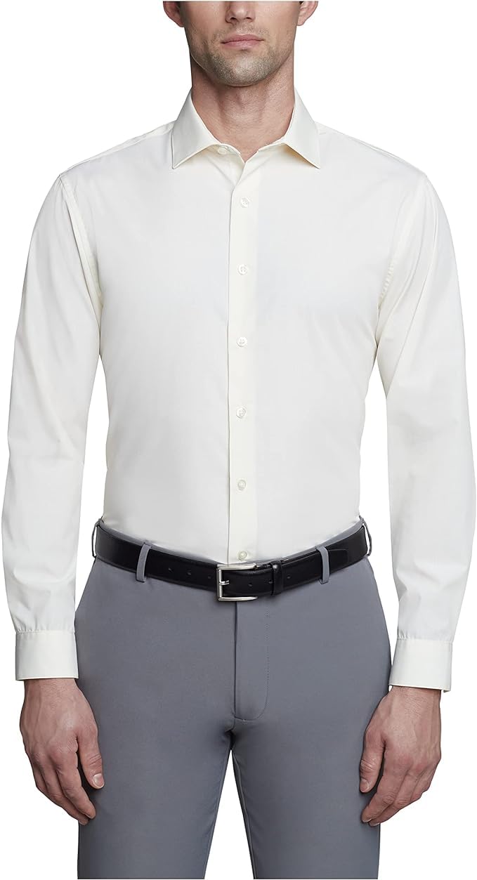 Men's Dress Shirt – Long Sleeve Button Down Formal Business Shirt, Classic Fit Office Shirt for Work, Wedding, Party Wear