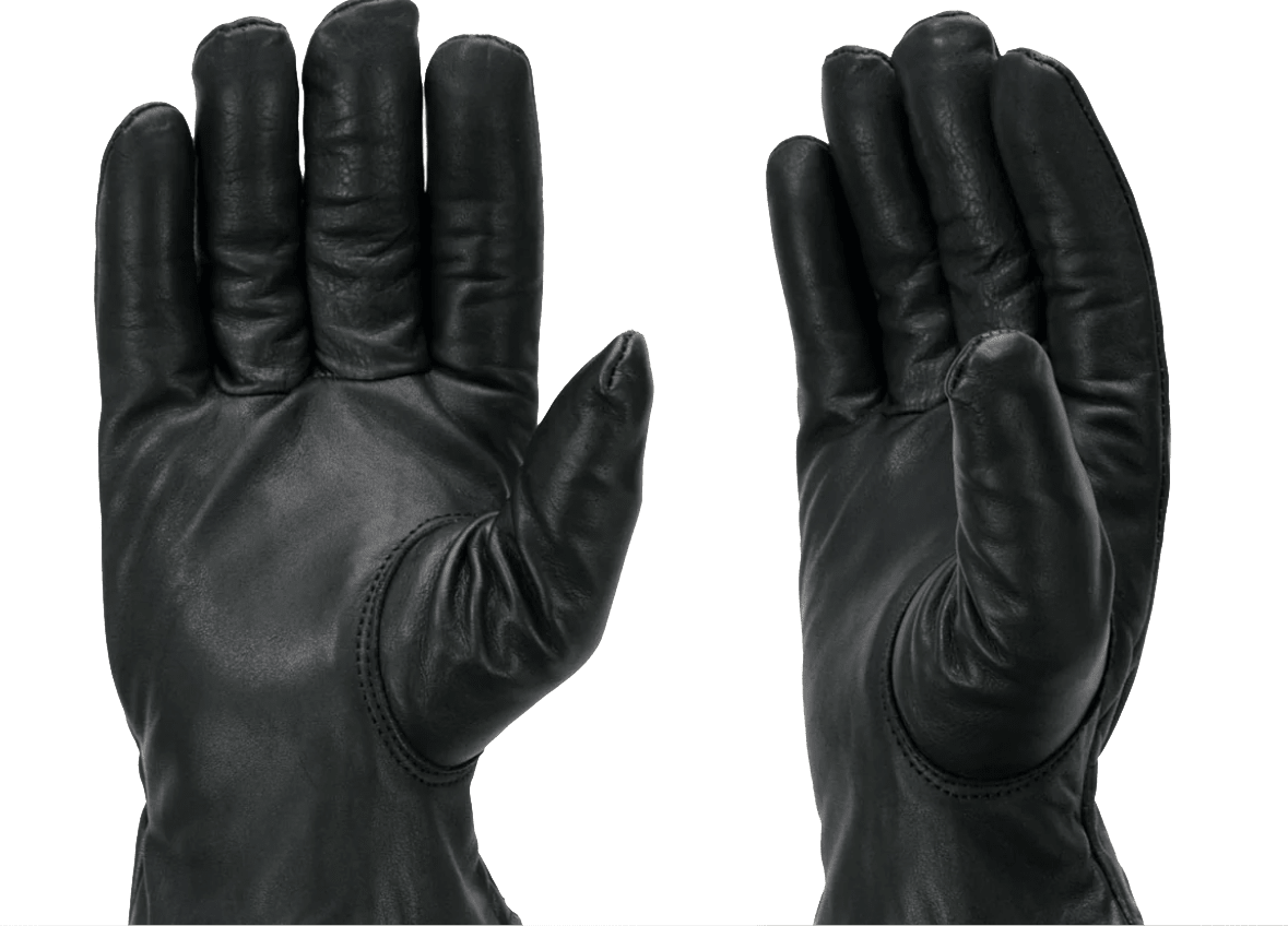 Neorom Premium Black Leather Motorcycle Gloves – Thermal Lined with Secure Cinch Wrist - Neorom - NEOROM
