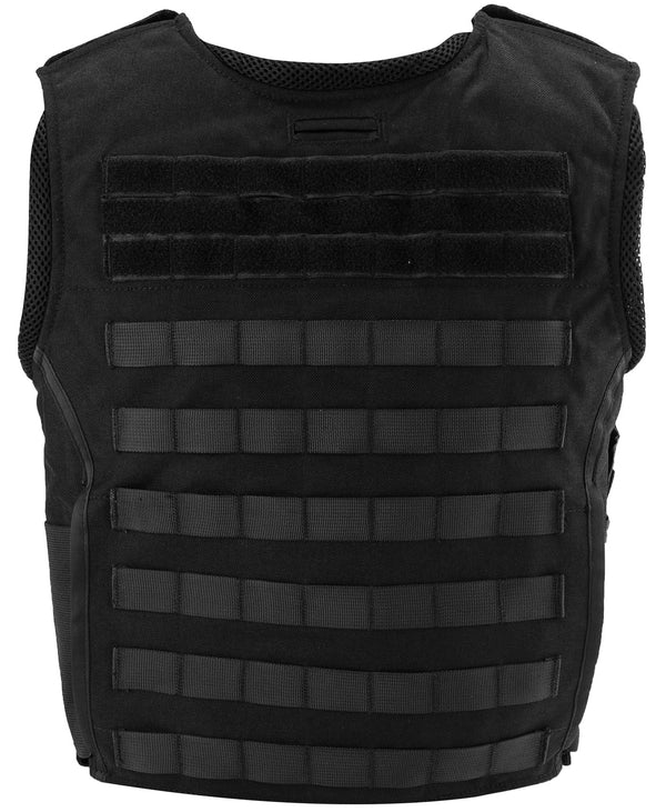 Tactical Body Armor Carrier Vest – Low Profile 600D Cordura MOLLE Vest with Adjustable Cummerbund, ID Panels & Plate Pockets